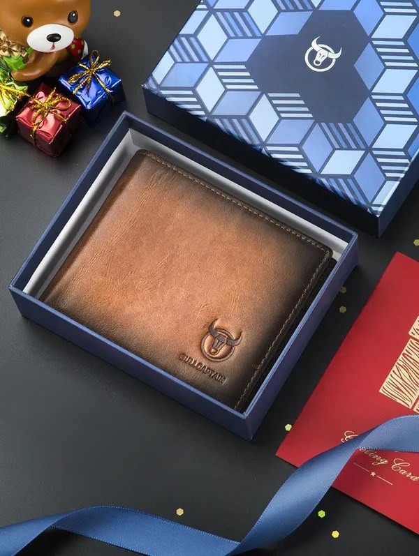 Кожаный мужской кошелек